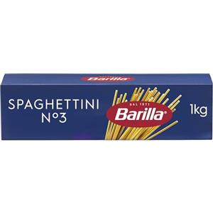 Barilla Pasta Spaghettini N.3, Pasta Lunga di Semola di Grano Duro, 1 kg | I Classici, Tempo di Cottura 5 Minuti