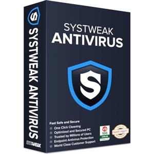 Systweak T9 Antivirus - Software per Windows - 1 PC, 1 anno | Protezione in tempo reale, protezione da exploit e malware, protezione USB | Firewall e sicurezza Internet (Voucher) [software_key_card]…