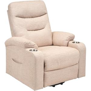Gremium Poltrona Relax Elettrica Con Sistema Alzapersona, Massaggiante E Riscaldante Con Reclinazione a Letto E Seduta Ergonomica In Tessuto