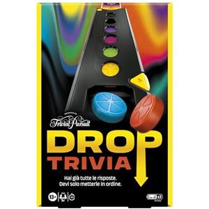 Hasbro Gaming Drop Trivia, gioco di società elettronico ispirato a Trivial Pursuit - versione italiana
