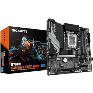 GIGABYTE B760M GAMING X DDR4 GEN5 Scheda Madre - Supporta processori Intel Core di 14a generazione, VRM a 8+1+1 fasi, fino a 3200 MHz DDR4, 2 x M.2 PCIe 4.0, LAN 2.5 GbE, USB 3.2 Gen 1