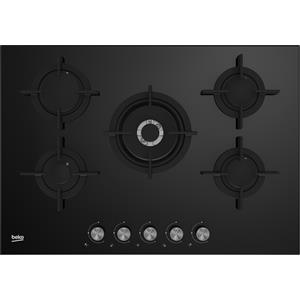 BEKO HILW75222S PIANO COTTURA 75CM CRISTALLO NERO COM. FRONT. 5F