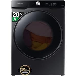 Samsung Lavatrice AI Control WF20DG8650BV/U3 Libera installazione, 20 Kg, Wifi, Ecobubble, AI Wash, Vapore Igienizzante, Carica Frontale, Corpo: Bianco, Oblò: Nero, 68,6l x 98,4h x 87,5p cm