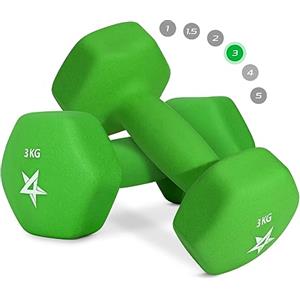 Yes4All Set Manubri Palestra in Neoprene Esagonale - Coppia di Pesi Palestra in Casa, Dumbbells Set