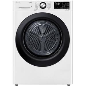 LG Asciugatrice A Pompa Di Calore LG RH90V9AVBN 9 Kg Classe C Allergy Care (A85xL60xP66) ThinQ Alexa Google Assistant Bianco e Nero