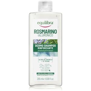 Equilibra Rosmarino Ialuronico Dermo Shampoo Rinforzante, 265 ml | con Acido Ialuronico, Olio Essenziale di Rosmarino, Tè Verde,per Tutti I Tipi di Capelli, 97% ingredienti di origine naturale