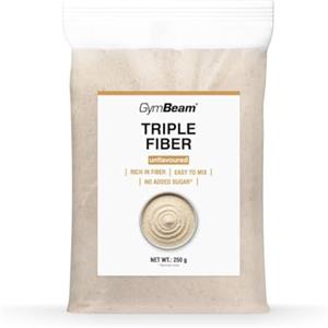GymBeam Triple Fibre - Integratore di Fibre con Inulina e Psillio, Triple Fibre con 87 g di Fibre per 100 g, Polvere Solubile Senza Zucchero, Versione Fragola o Non Aromatizzata, Neutro