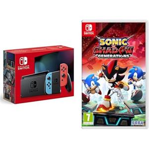 Nintendo Switch con Joy-Con Rosso Neon e Blu Neon & Sonic X Shadow Generations