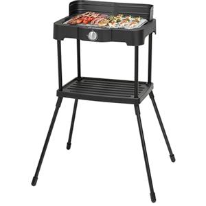 Orbegozo BCT 5500 Barbecue Elettrico, Acciaio Inossidabile, 2300 W, Griglia 36,5 x 24,5 cm, Regolatore Temperatura, Gambe Rimovibili