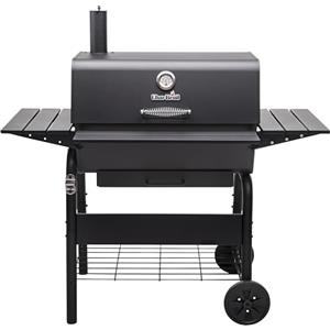 Charbroil Char-Broil Barbecue a Carbone Charcoal L con Griglia Regolabile e Camino | Ideale per +6 persone, Termometro, Raccogli cenere, Grandi ruote, Ripiani con ganci, Compatibile con Charcoal 2Go