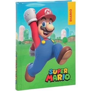 COMIX SUPER MARIO - Diario Scuola 2024-2025 Ufficiale Super Mario, Diario 12 Mesi Ideale per la Scuola Elementare, con Copertina Imbottita e 320 Pagine Interne Stampate a Colori, 13 x 17,8H cm, Rosso