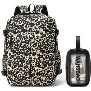 Treer Borse da Cabina Per Ryanair, 40x30x20 Impermeabile (Leopardata) | Zaino per Ryanair Bagaglio a Mano Zaini Borsa, 20L Zaino da Viaggio Cabina Travel Viaggio Casual Daypack per Pc Portatile