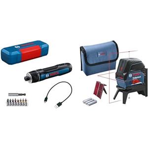 Bosch Professional avvitatore a batteria Bosch GO 3 & Bosch Professional Livella laser multifunzione GCL 2-15