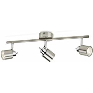 Philips Meranti Lampada con 3 Faretti, senza Lampadina, Nickel