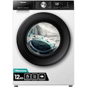 Hisense WF3S1243BW3, Lavatrice, 12 kg, Classe A-20%/D, 1400 giri/min, Larghezza 60- cm, 19 programmi, PureJet, Bianco
