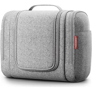 VanLindson Beauty Case XXL da Appendere, Donna e Uomo, 9L, Grigio | Grande Beauty Case con Gancio: Necessaire, Trousse & Porta Trucchi da Viaggio, Donna & Uomo, impermeabile