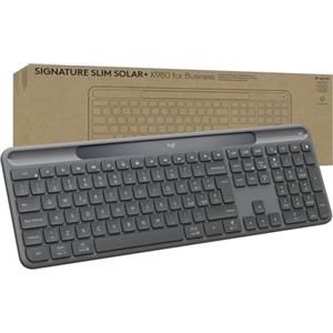 Logitech Signature Slim Solar+ K980 Business tastiera wireless - ITA QWERTY | Digitazione discreta, ricevitore sicuro, Bluetooth, Windows, Mac - Graphite