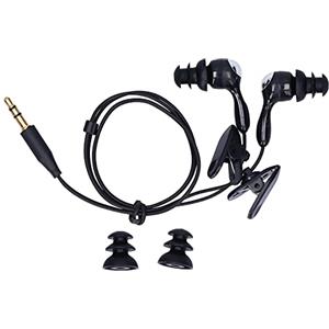 VBESTLIFE Cuffie Sportive Impermeabili per Nuoto e attività Subacquee, Stile In-ear, Auricolari Antirumore per Lettori MP3 (Nero)