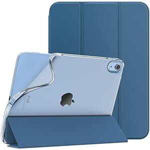 TiMOVO Cover per iPad A16 11. Gen 11&10. Gen 10,9, Grigio Blu | Custodia TPU Morbido e Sottile, Custodia Protettiva Posteriore Traslucida Opaca, Auto Sveglia/Sonno