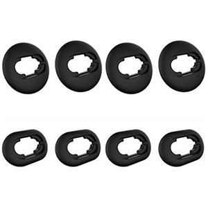 Wiki VALLEY Cuscinetti auricolari per Samsung Galaxy Buds Live 2020 (DSM-R180), in morbido silicone, antiscivolo, set di adattatori di ricambio, 8 paia (nero)