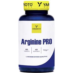 YAMAMOTO NUTRITION Arginine PRO Kyowa Quality 80 Compresse, Integratore Alimentare di L-Arginina, Aumenta l'Energia nel Pre-Workout e Supporta la Crescita Muscolare