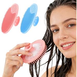 Generic Confezione da 2 spazzole in silicone per la pulizia manuale del viso, esfoliante per la cura della pelle, per uomini e donne