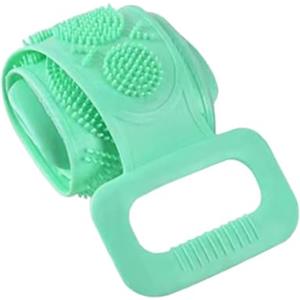 Jahuanoo Scrubber in silicone per la schiena Fascia Morbida Massaggiante A Due Lati | Cintura Scrub Corpo In Silicone per aromaterapia vasca doccia post-workout pre-shave viaggio