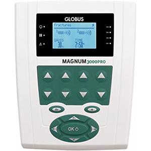GLOBUS | Magnum 3000 Pro, Magnetoterapia 400 Gauss Totali | 70 Programmi Certificati, per patologie osteoarticolari e recupero dopo interventi ortopedici