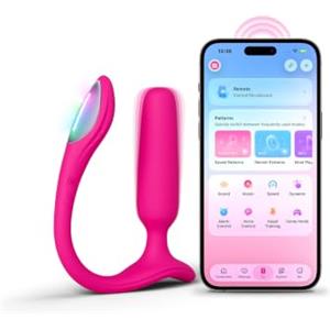 LOVENSE Lush Anal Sex Toys, Butt Plug Vibrante, Vibratore Anale per Coppie | Controllo app Bluetooth a lunga distanza, misura per principianti, luce LED, impermeabile, silicone liscio e ricarica USB