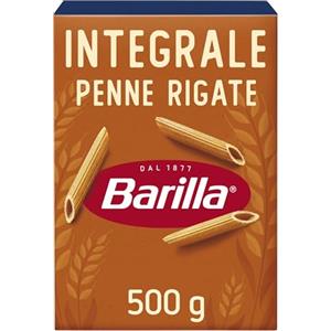 Barilla Pasta Penne Rigate Integrali, 500 g | Pasta Corta di Semola Integrale di Grano Duro