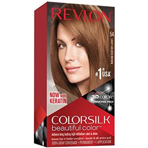 COLORSILK Revlon ColorSilk Colorazione Permanente Capelli Fai-da-te a Casa, 54 light golden brown