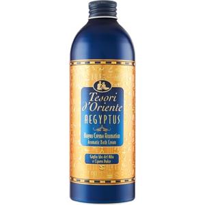 Tesori d'Oriente - Bagno Crema Aegyptus, Bagnoschiuma dalle Note Floreali di Giglio Blu, con Estratto di Papiro, Deterge la Pelle e Dona Nutrizione e Idratazione, 500ml