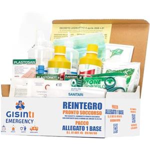 Gisinti Reintegro Cassette Pronto Soccorso All.1 Per Aziende 3 o più Dipendenti Pacco Reintegro All.1#DM388