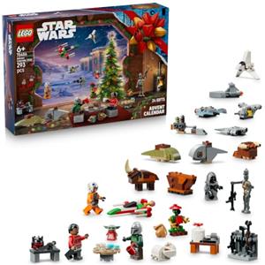 LEGO Star Wars 75456 Calendario dell'Avvento 2026 - Giochi per Bambini 6+ per il Countdown di Natale - 24 Sorprese tra cui 4 Minifigure, il Droide IG-11 e Grogu - Regalo per i Fan di The Mandalorian