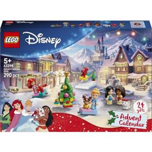 LEGO Disney Princess Calendario dell'Avvento 2026-43298 | Giochi per bambine da 5 anni, 24 sorprese tra cui 4 micro-bamboline e 4 animali, gioco da tavolo, idea regalo, 290 pezzi