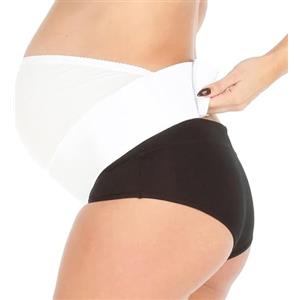 MYSANITY Fascia gravidanza con pancia, Bianco, LXL | Modal e Cotone, Sostegno addominale, Vestibilità sul ventre, Sostegno lombare