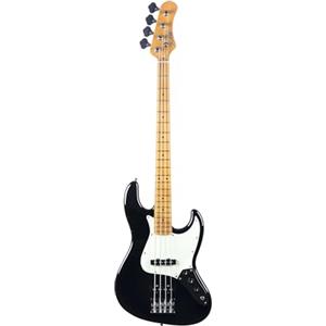 EKO GUITARS - Basso Elettrico JB‑401, Corpo Pawlonia, Manico Acero Americano, Tastiera Acero 21 Tasti, 2 Pickup JB Single‑Coil, Ponte Vintage, Scala 868 mm, Colore Nero