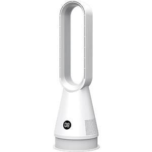 Namouk Ventilatore a Torre, Ventilatore Senza Pale Silenzioso con Telecomando,35 dB,9 Velocità,Oscillazione 80°,1-8H Timer,Display LED, 60 cm Ventilatore a Piantana Potente per Casa Camera/Soggiorno/Ufficio