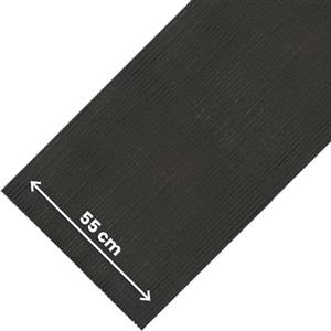 Olivo Tappeti OLIVO.shop Tappeto Cucina Antiscivolo PVC 55x250 cm ROTOLO COMFORT | Tappetino a Rotolo per Cucina, Lavello, Corsia, Cassetti, Piano Cottura, Scarpiere, Bordo Piscina, Lavabile, NERO