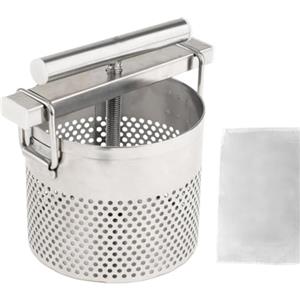 Hrtyvhin Pressa per verdure manuale a pressione rapida disidratazione e separazione dei succhi Pressa per verdure per elettrodomestici da cucina in acciaio inossidabile