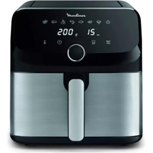 Moulinex Easy Fry Mega, Friggitrice ad Aria, Capacità Extra-Large 7.5 L, Fino a 8 Persone, 8 Programmi Preimpostati, Dimensioni Compatte, App con Ricette, Lavabile in Lavastoviglie, EZ855D