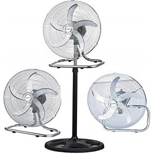 cosedacasa Ventilatore a piantana 3 in 1 si appoggia per parete a colonna 5 pale in metallo