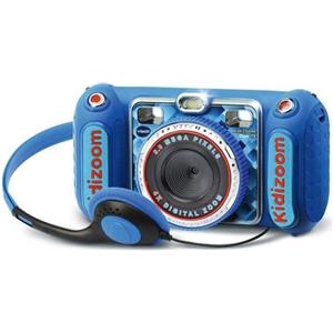 VTech Fotocamera per bambini VTech Kidizoom Duo DX, blu, doppio obiettivo, giochi in realtà aumentata, 3-12 anni