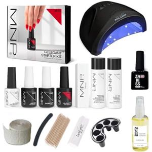 MESAUDA STARTER KIT GEL POLISH 14 ML SMALTO SEMIPERMANENTE UNGHIE + FORNETTO LED + OMAGGIO SMALTO 10ml Zakiss + ACCESSORI