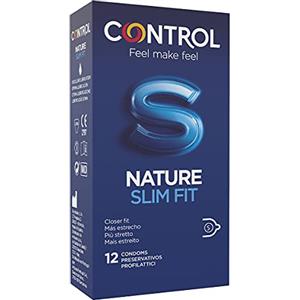 Control Nature Slim Fit Condoms Preservativi più Stretti, 12 Pezzi