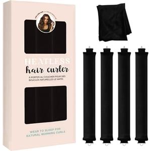 Zyluniy Bigodino Lungo per Boccoli 5 Pezzi,Bigodini Morbidi per Dormire Gomma Heatless Hair Curler DIY Arricciacapelli Senza Calore Flessibili Bigodino Fascia Capelli per Capelli Bigodini Heatless