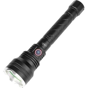 PNI Adventure F410 Torcia in alluminio con LED da 10 W, 700 lumen, fino a 250 m, IP44, USB Type-C, batterie da 3000 mAh incluse