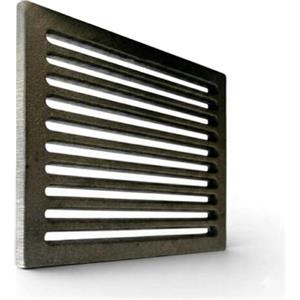 LUNA WAY CAST IRON 23,5 x 23,5 x 1 cm - Griglia cenere in ghisa LUNAWAY | Migliora il Tiraggio | Struttura in ghisa resistente alle alte temperature, adatta per camini, termocamini e stufe a legna.