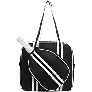 Zqkimzi Borsa tote da tennis, borsa per attrezzatura da tennis, borsa impermeabile per racchette da badminton, grande