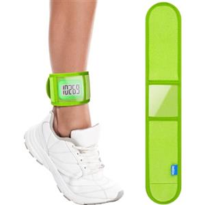 Xxerciz Cavigliera compatibile con pedometro fitness grande, traspirante, cinturino sportivo alla caviglia con custodia trasparente per accessorio contapassi